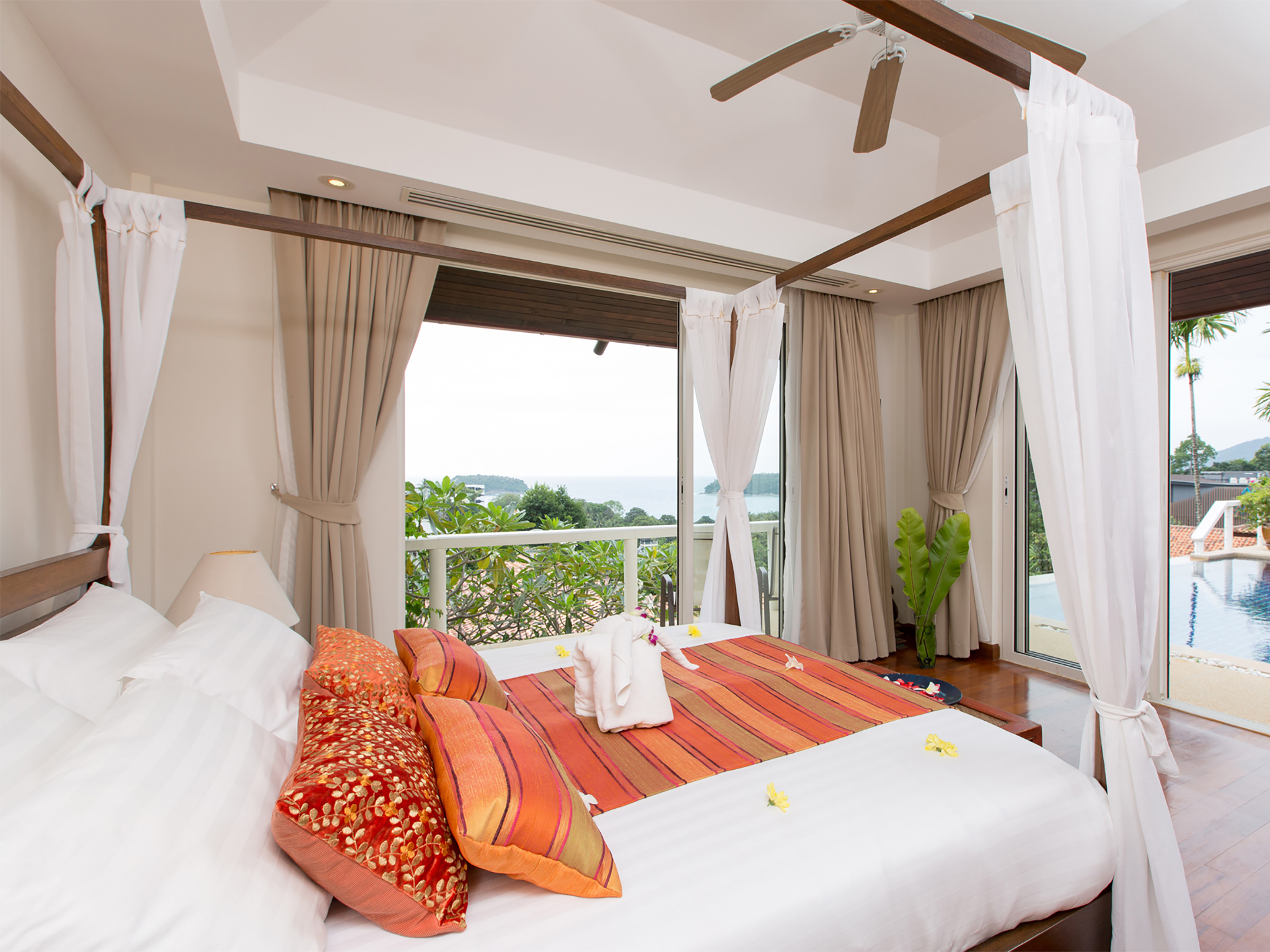 7. Villa Kata Moon — Master bedroom seaview 7. Villa Kata Moon — Master bedroom seaview